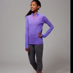 Ivivva (Lululemon) Fastest‎ Zip pullover Spacedye Purple Pink Girls Sz 10